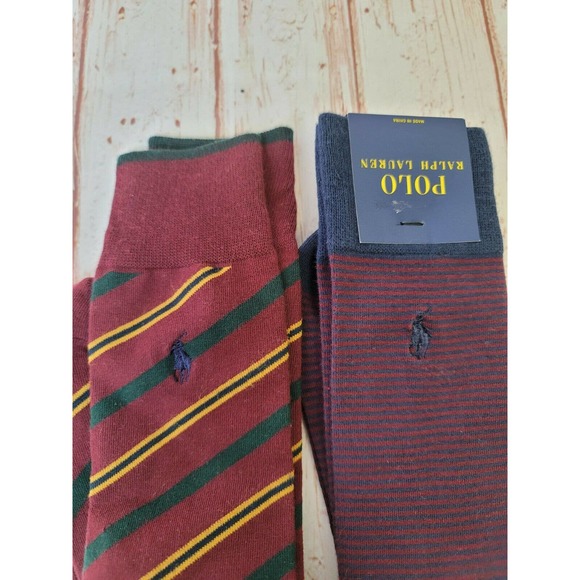 POLO RALPH LAUREN Men's Dress Crew Socks - Picture 2 of 2
